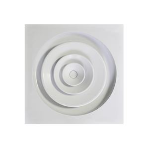  Diffuseur circulaire pour dalle de faux-plafond de 600x600 mm - diamètre 250 - 400x400px